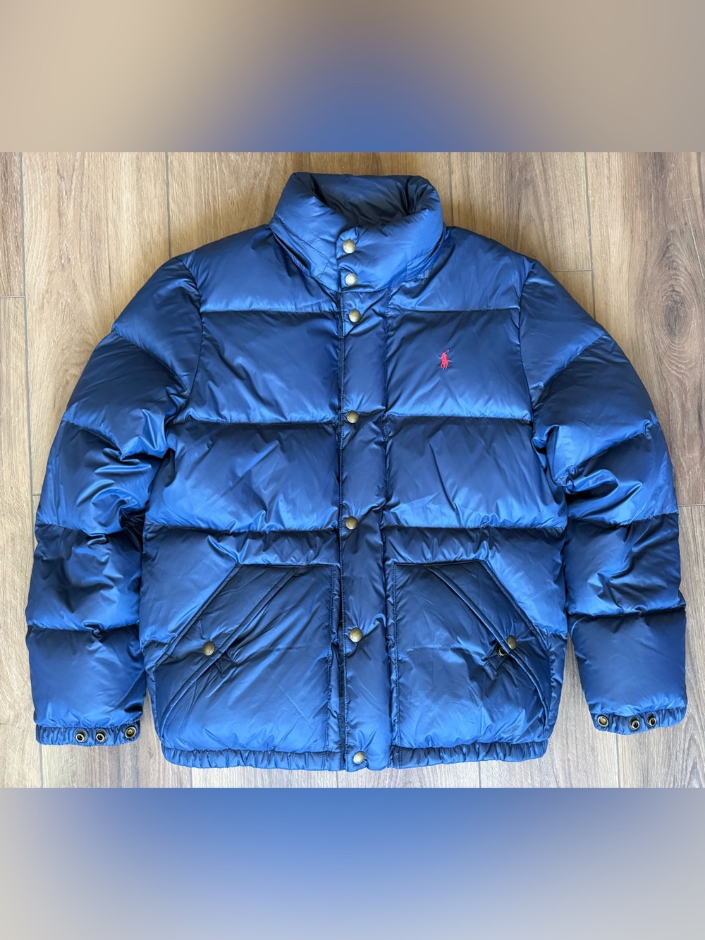 Polo Ralph Lauren Boy's Kid's Down Goose Puffer Jacket Coat‎ Navy XL (18-20)